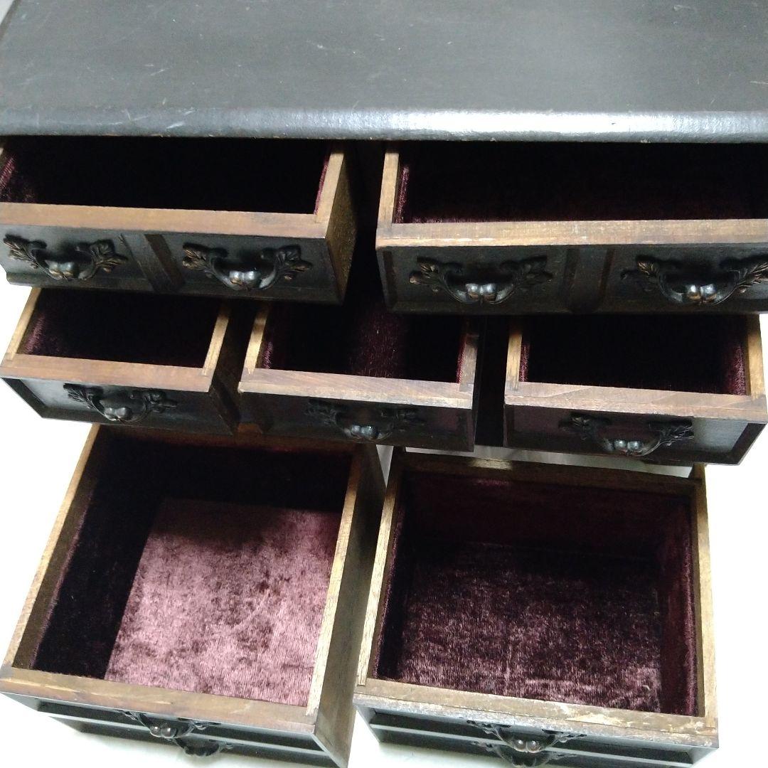 昭和レトロ　ヴィンテージ　和箪笥　小物入れ　オルゴール　木製