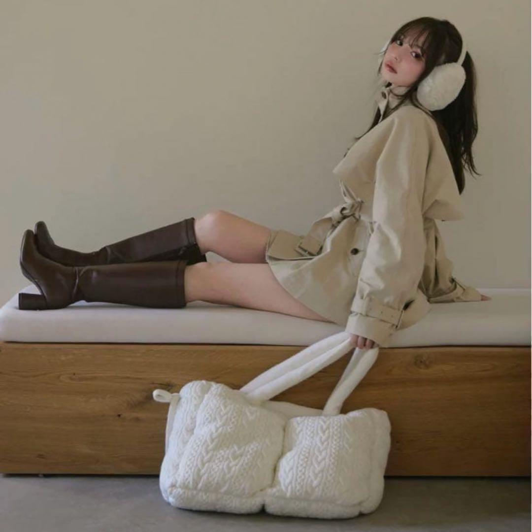 バッグ Mary quilting knit bag andmary