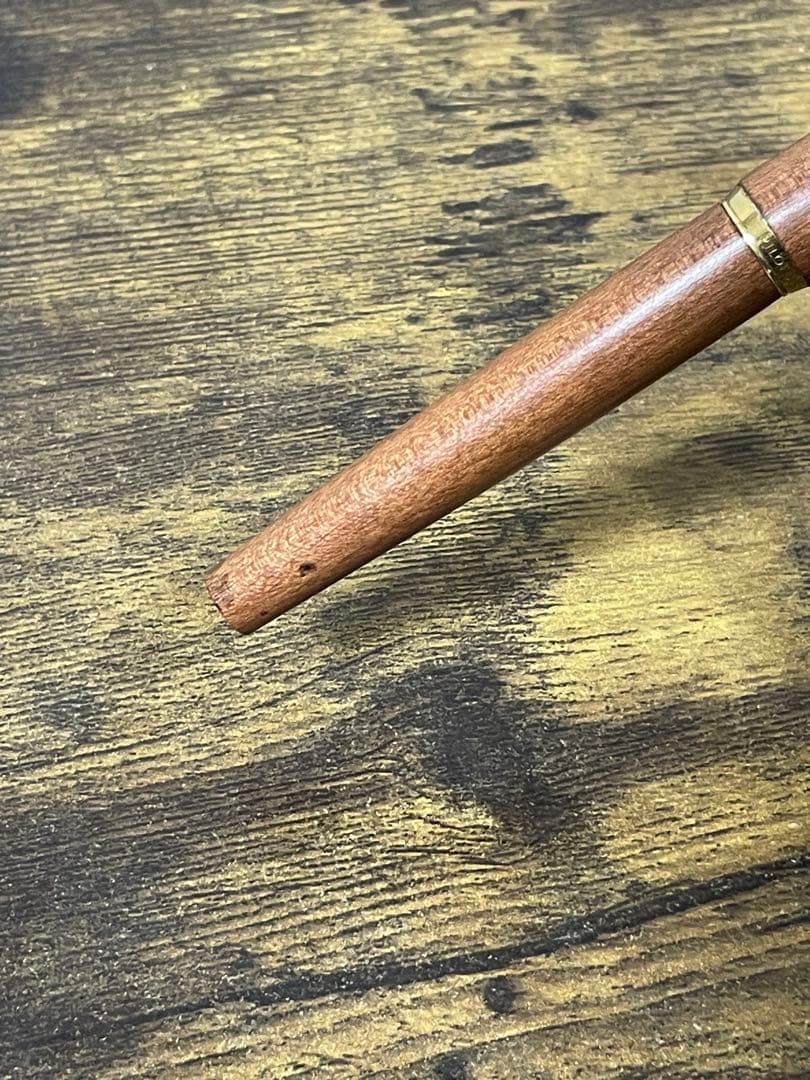 1974年製　初代カスタム　高級天然　イタヤカエデ 大型18金　万年筆　細字