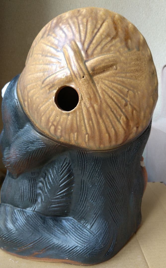 信楽焼 宗陶苑 夫婦たぬき 高さ約32cm