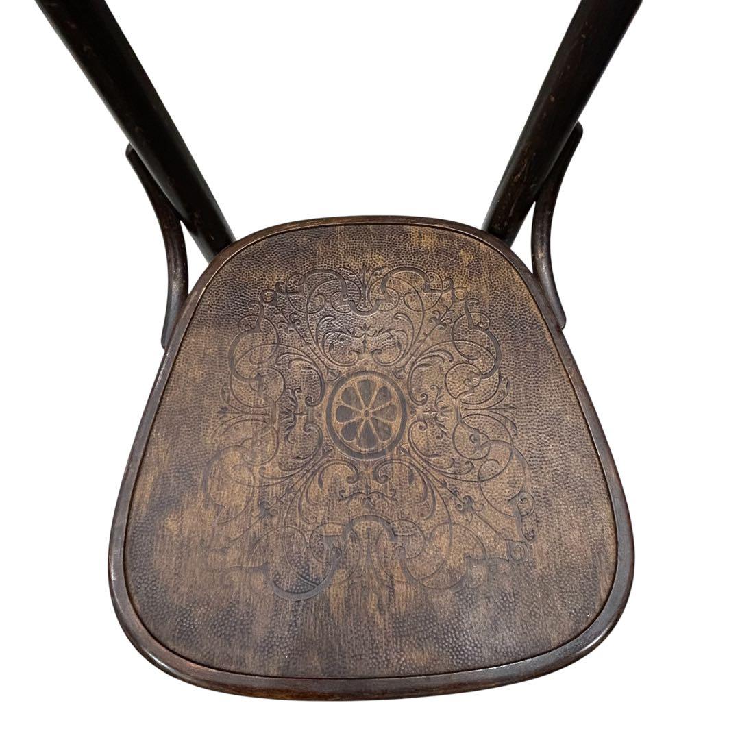 激レアアンティークTONベントウッドチェア パネルバック2脚 価値の解る方に!