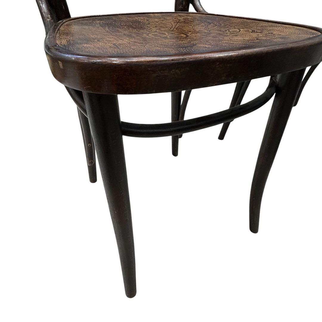 激レアアンティークTONベントウッドチェア パネルバック2脚 価値の解る方に!