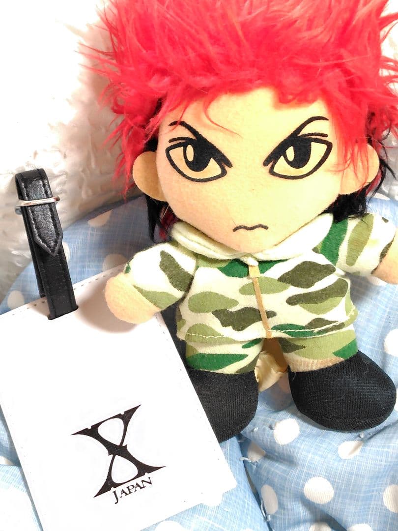 【入手困難】X-japan hide　初期版ぬいぐるみ&新品ラゲッジタグ　非売品