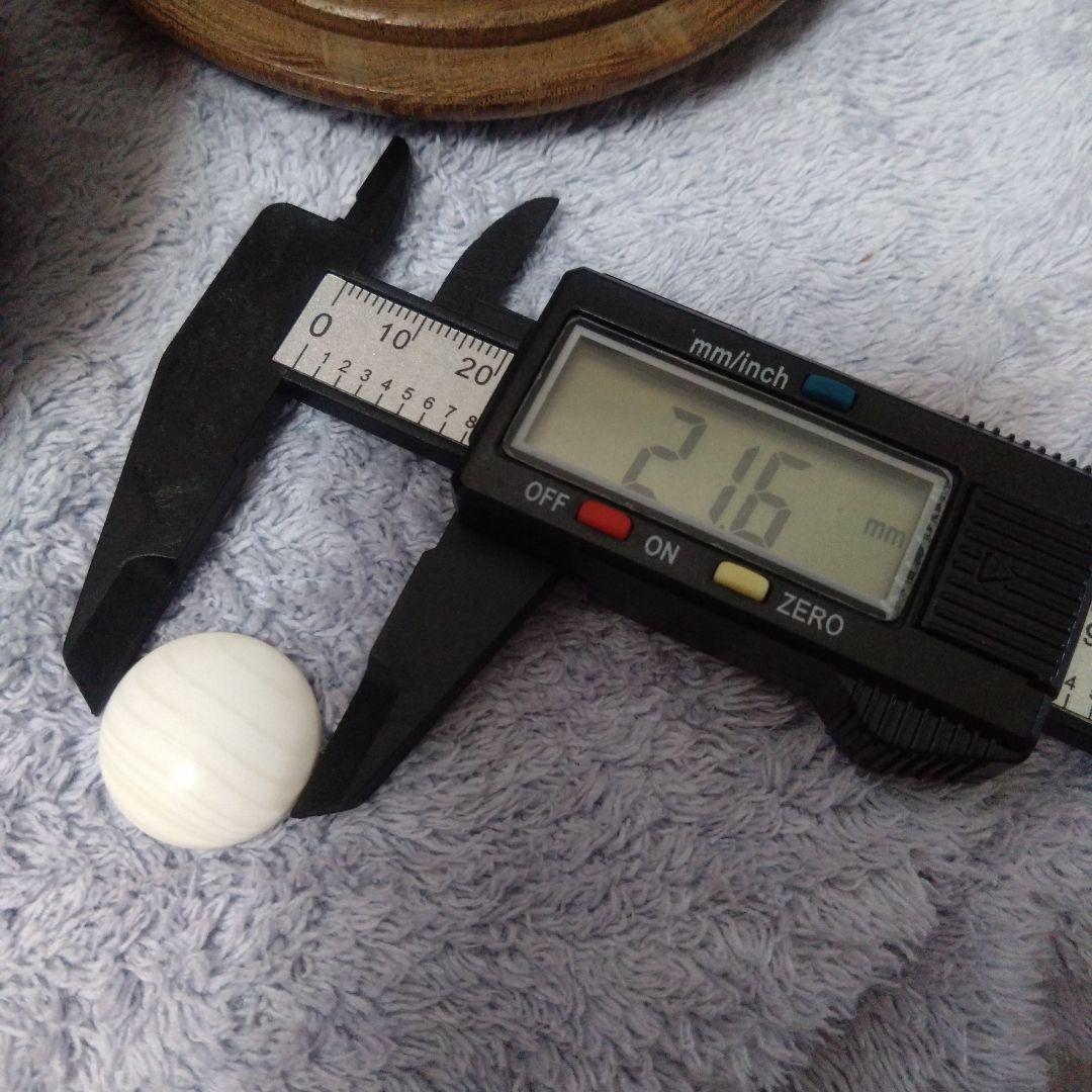 【囲碁】本蛤碁石　那智黒石8.3/8.5ミリ　28号　栗碁笥