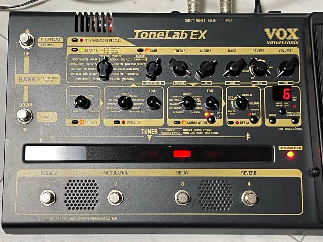 【動作確認済】VOX ToneLab EX ギターマルチエフェクター【ケース付】
