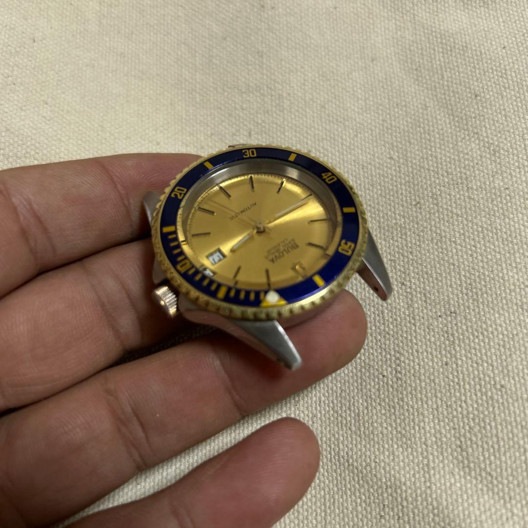 鼎*家様 Bulova 自動巻き腕時計 ゴールド/ブルー