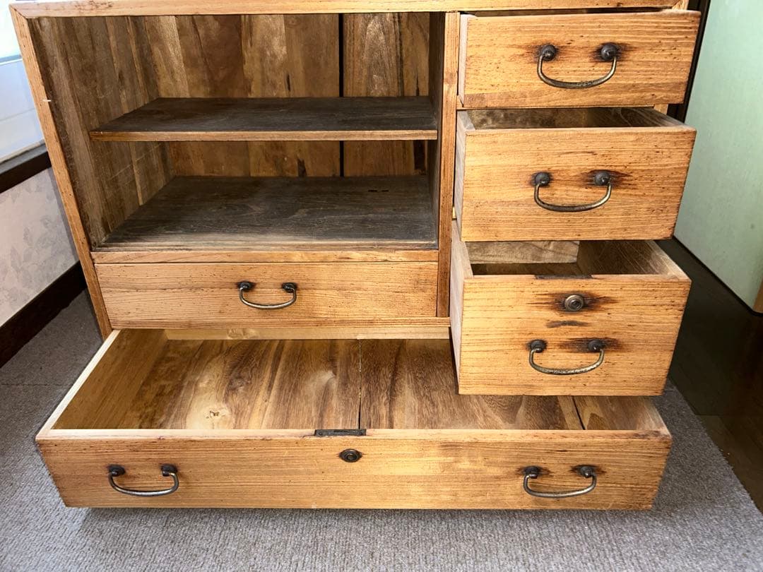 木製桐箪笥 5引き出しタイプ