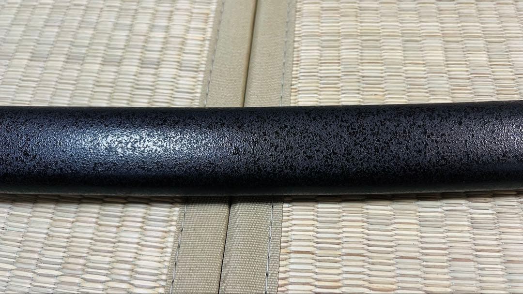 模造刀 雲龍拵え 互の目刃文 石目鞘 透かし鍔 大刀 黒刀 250504-1