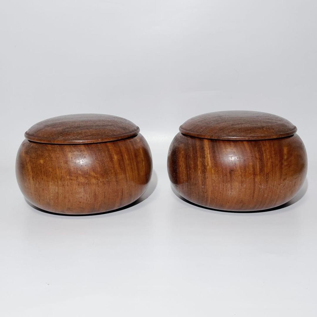 碁石 蛤 37号 38号 那智黒 高級 極厚 囲碁 白石 黒石 碁笥付き