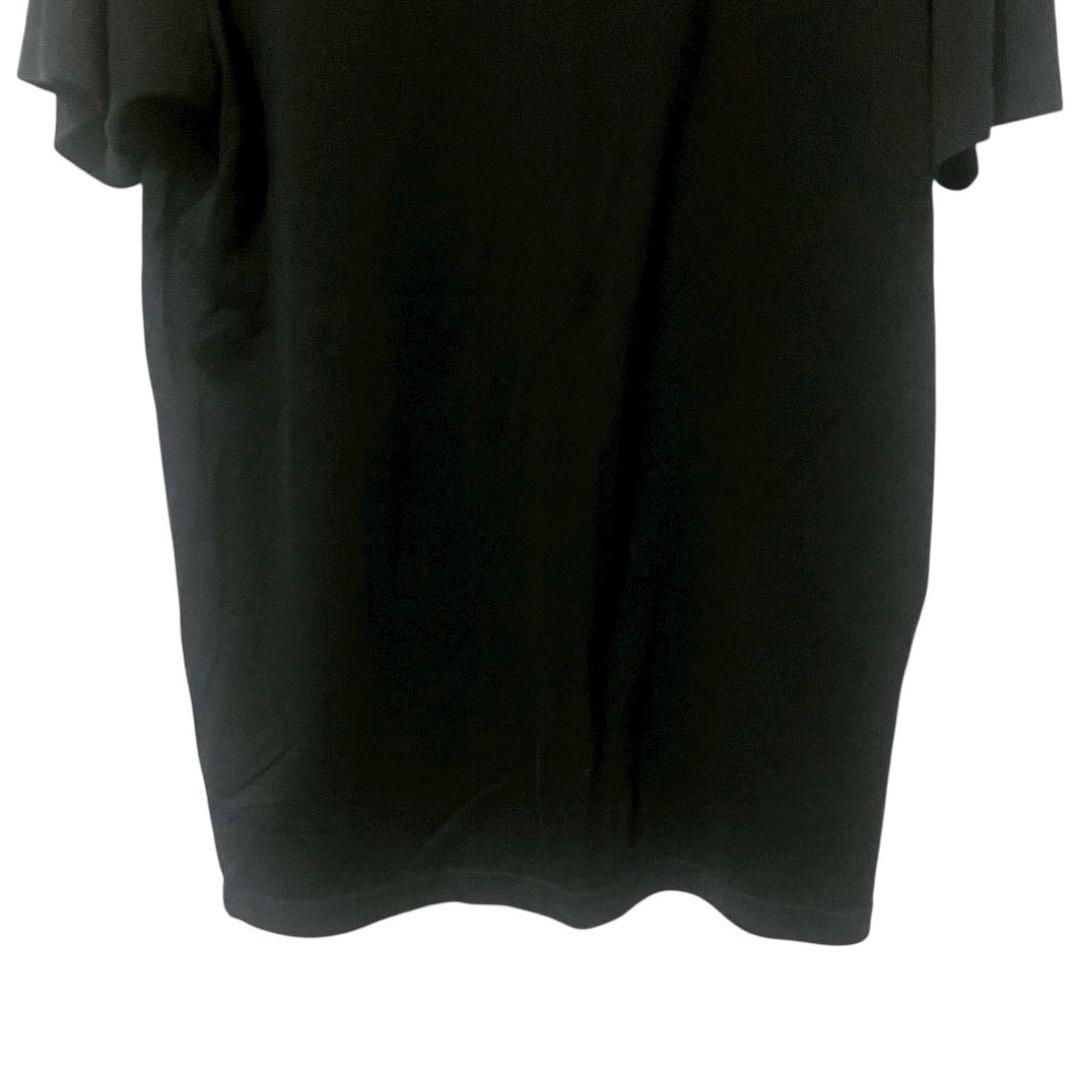 ルシアン ペラフィネ スカル刺繍 ブラック 半袖Tシャツ メンズ M〜L相当