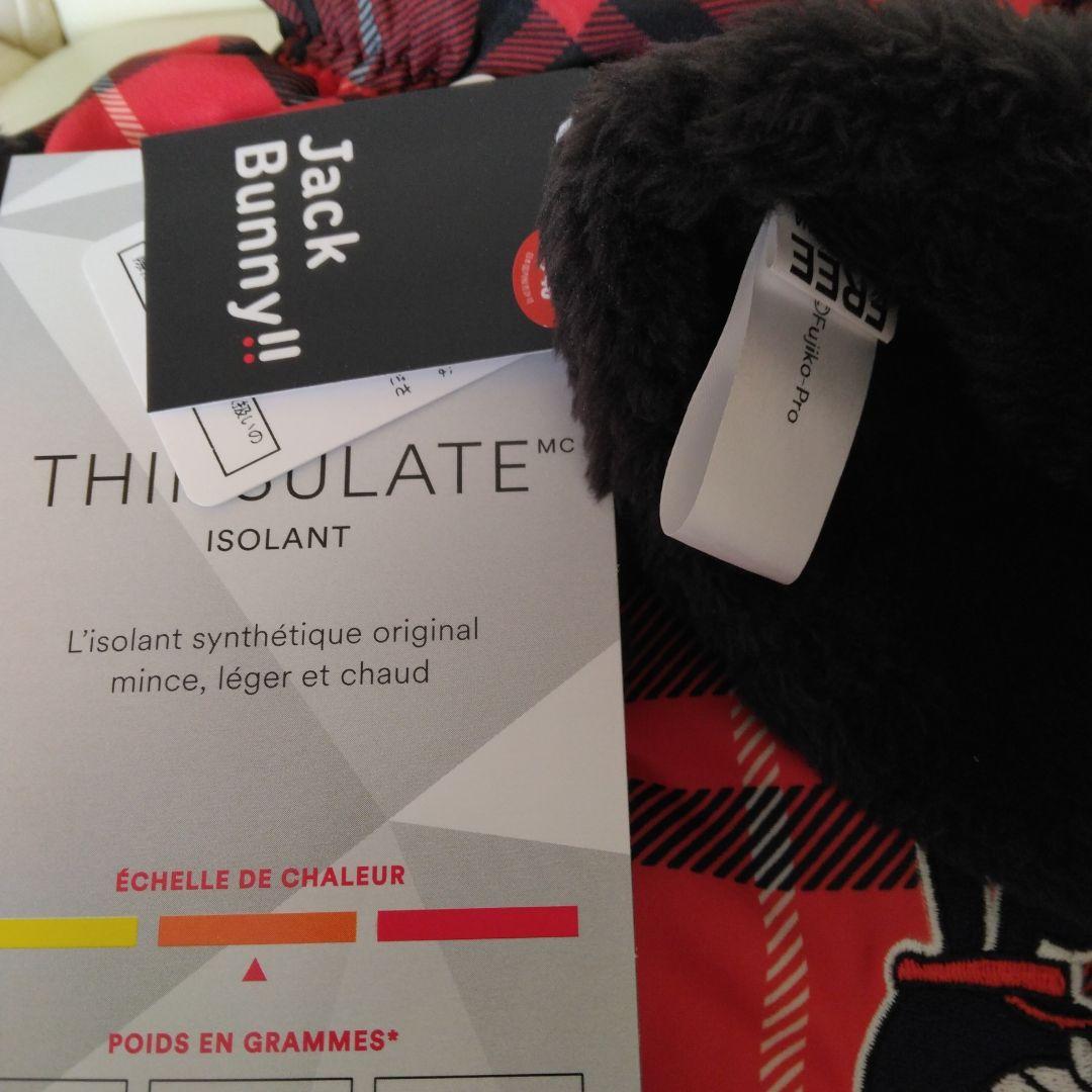 Jack Bunnyドラえもん 手袋 、ネックウォーマーセット赤・黒 チェック柄