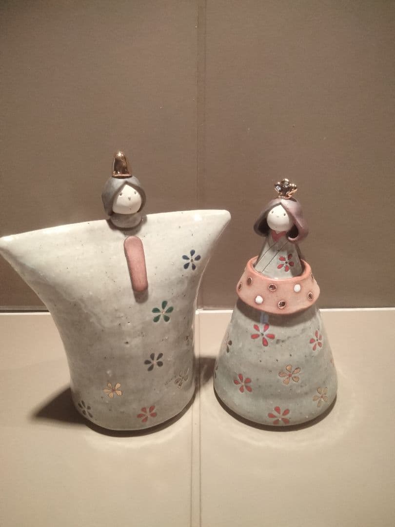 良品good item雛人形（Hina doll陶器作家西崎和子小さいサイズです