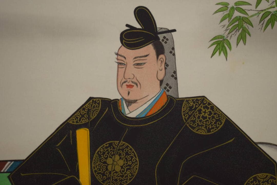 複製/昇月/松竹梅/天神図/工芸/布袋屋掛軸HI-748