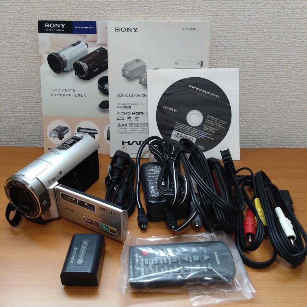 動作確認済　SONY HDR-CX370V ビデオカメラ