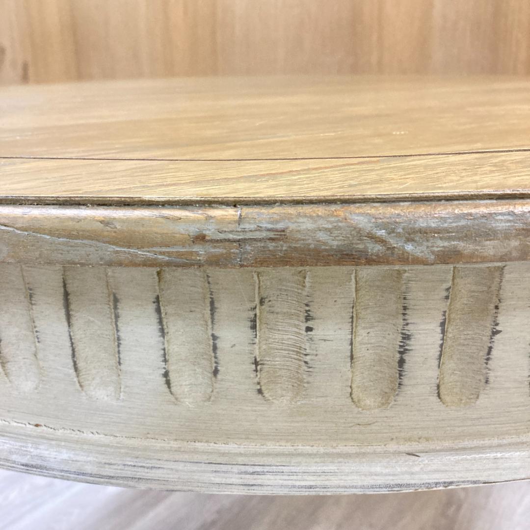 ブランドジュリエ 　ラウンドテーブル 　フレンチ 　シャビー 　丸テーブル