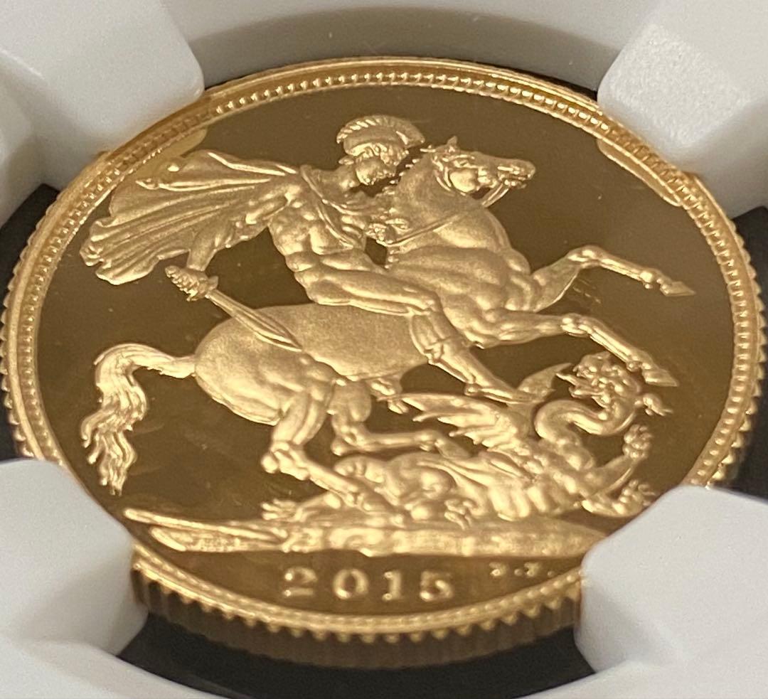 ☆最高鑑定☆2015年 1ソブリン金貨 NGC PF 70 UC