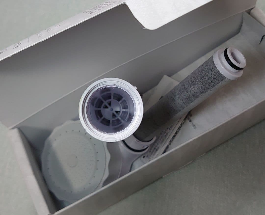 高機能ヘッド 除塩素水 バブリージョワー 予備カートリッジ付 除塩⇔水 切替可