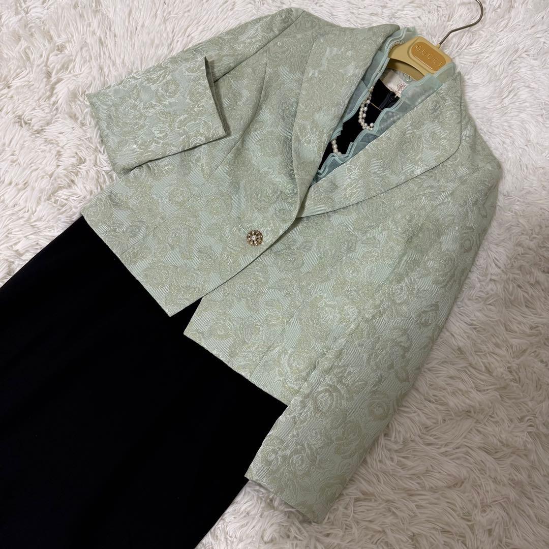 桂由美　セレモニーワンピーススーツ　マザーズドレス　結婚式　フォーマル　高級　母