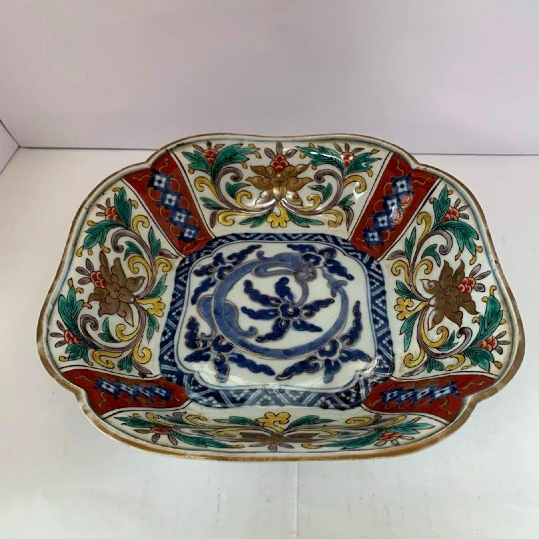 古伊万里　赤絵　大鉢　送料込み