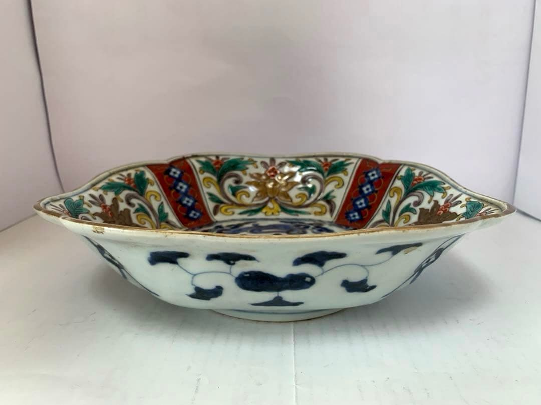 古伊万里　赤絵　大鉢　送料込み