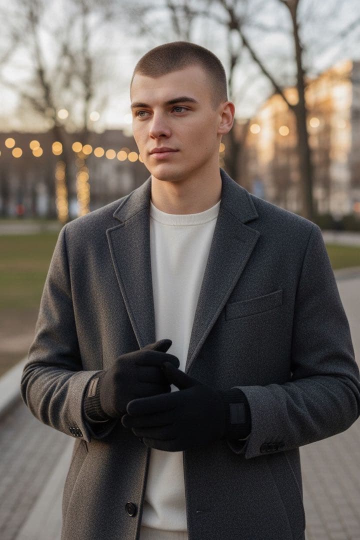 新品　ショッパー&ギフトボックス付　COACH ニット手袋　サイズS/M