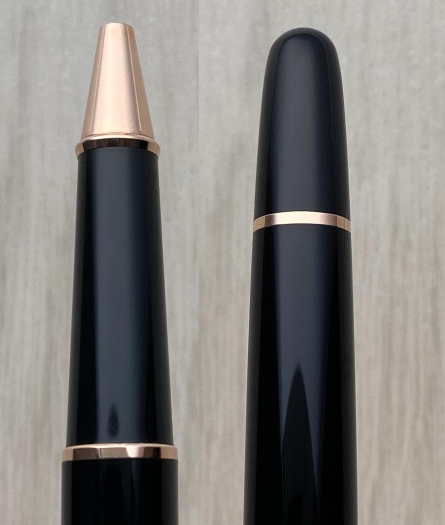 現行品 新品同様 モンブラン ローズゴールド 163 キャップ式 ローラーボール