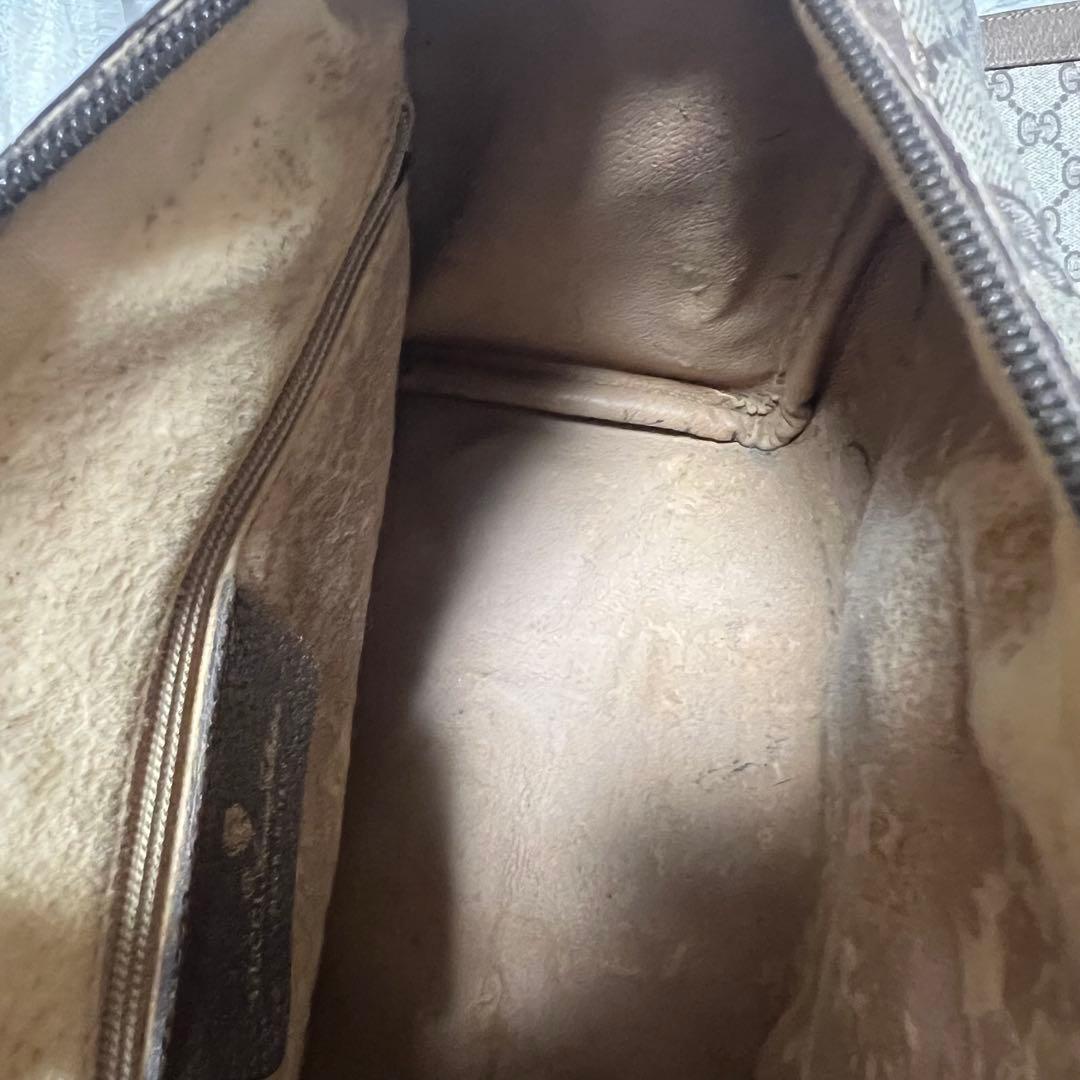 オールドグッチ　Gucci ヴィンテージ　GG ボストンバッグ　ハンドバック