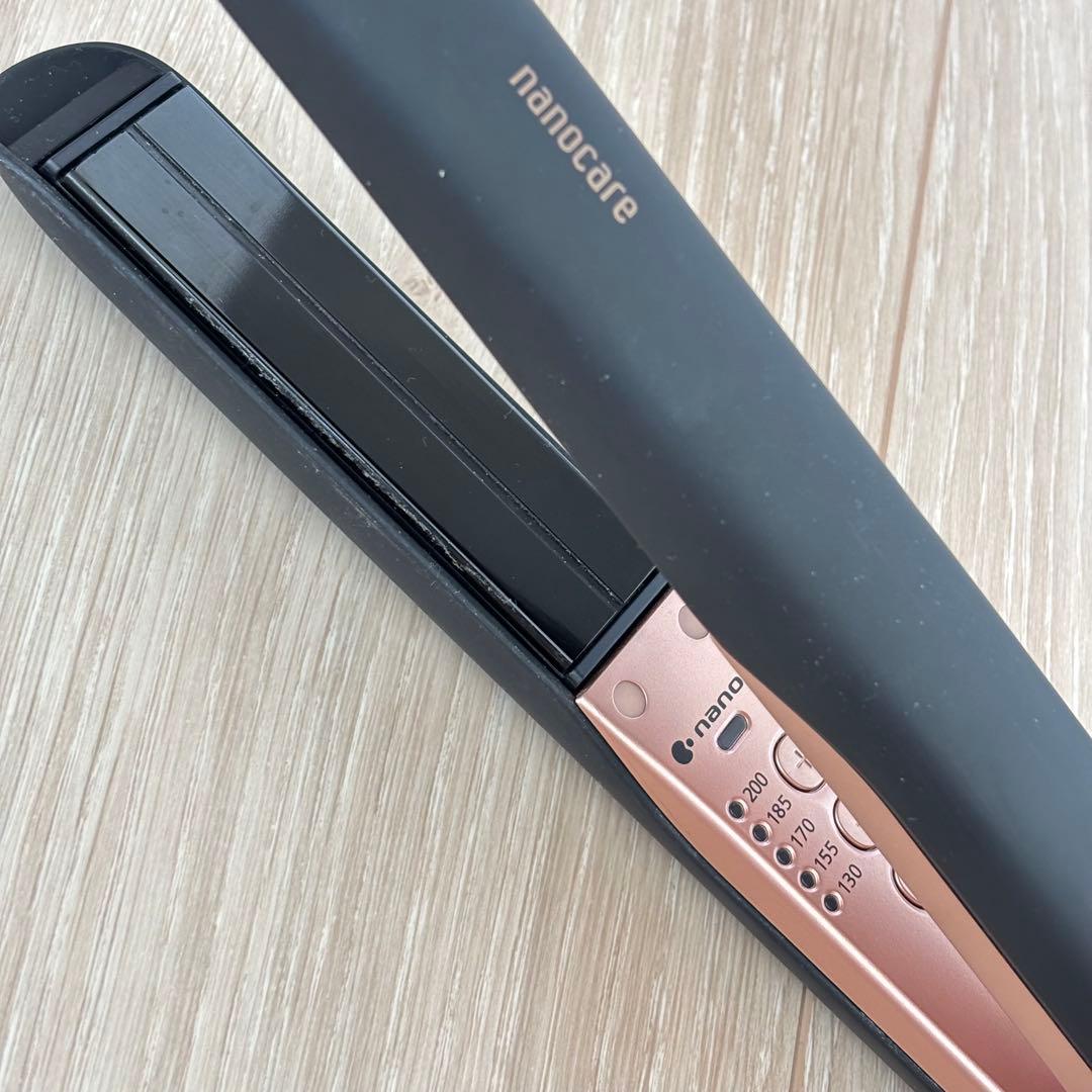 パナソニック ヘアーアイロン ストレート用 ナノケア 黒 EH-HS0E-K