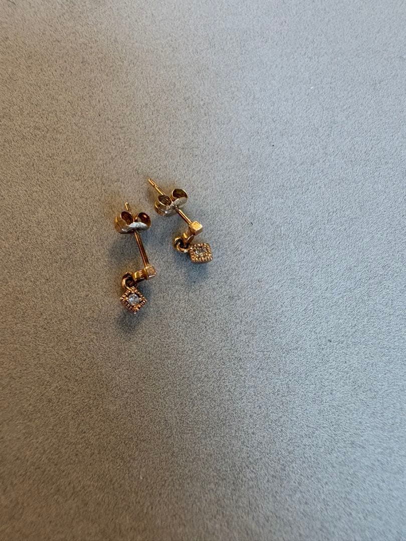 アガット（agate) K10ピアス