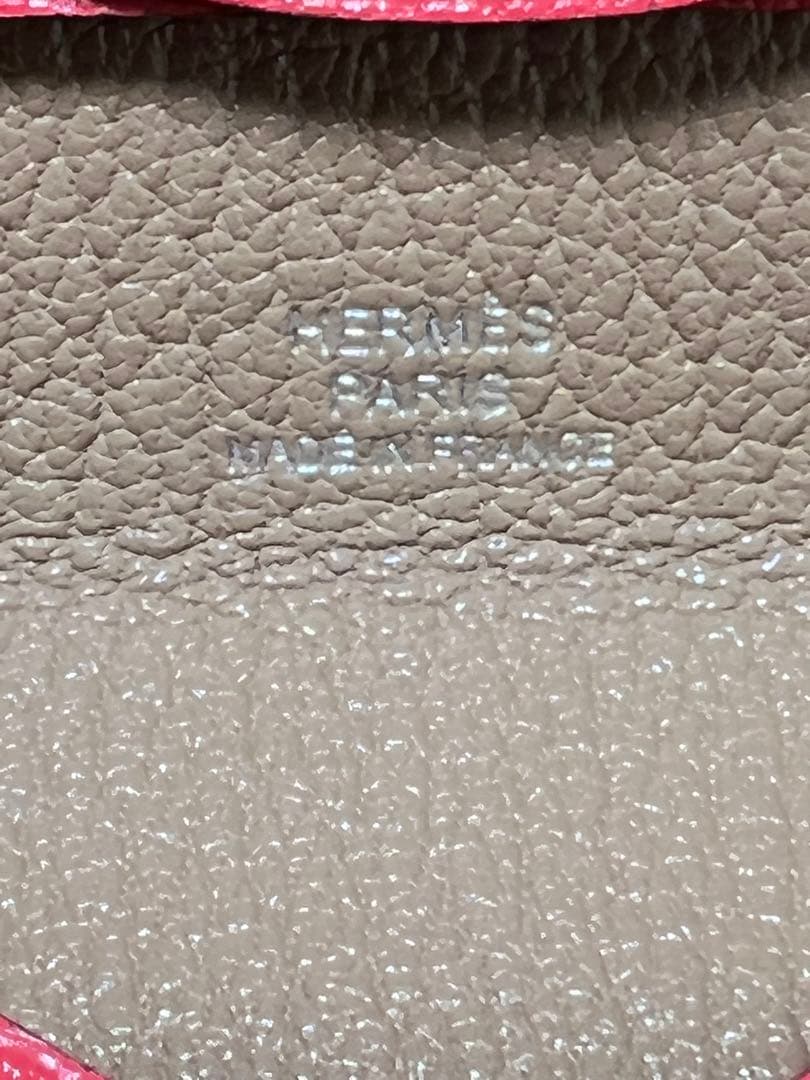 ほぼ未使用 保管品エルメス バスティア ケース レザー レディース 箱付