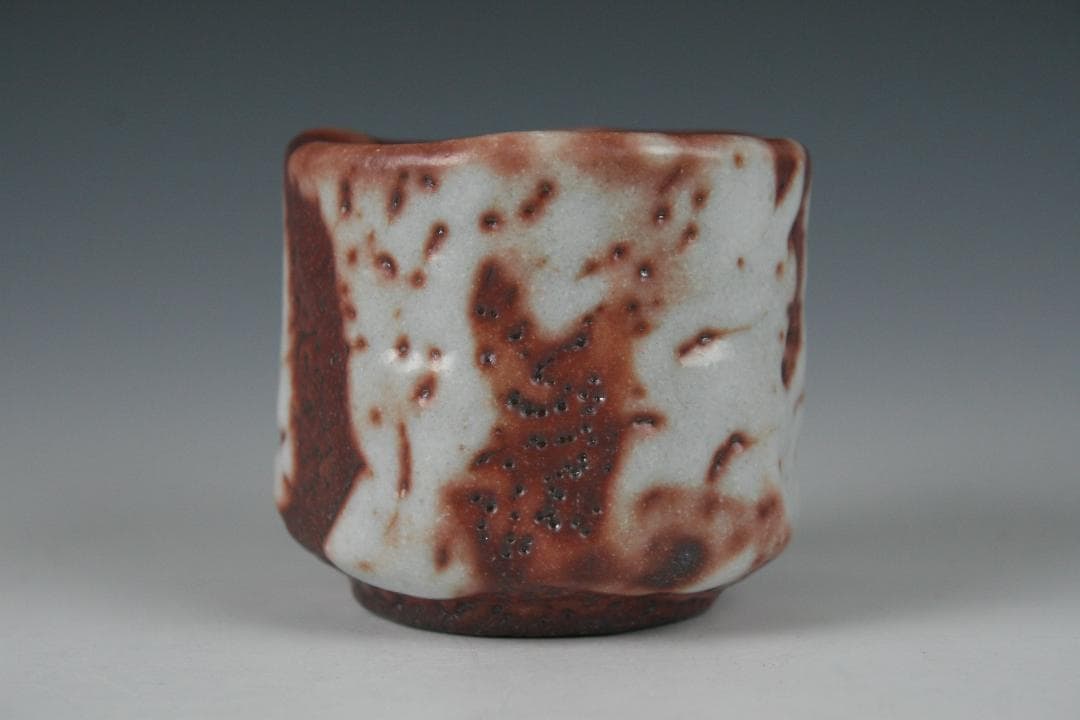 美濃焼　加藤 健　赤志野ぐい呑　11