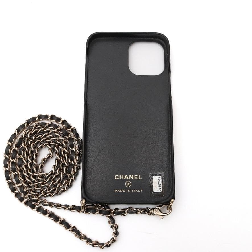 CHANEL マトラッセ iPhone13Proケース スマホケース ブラック