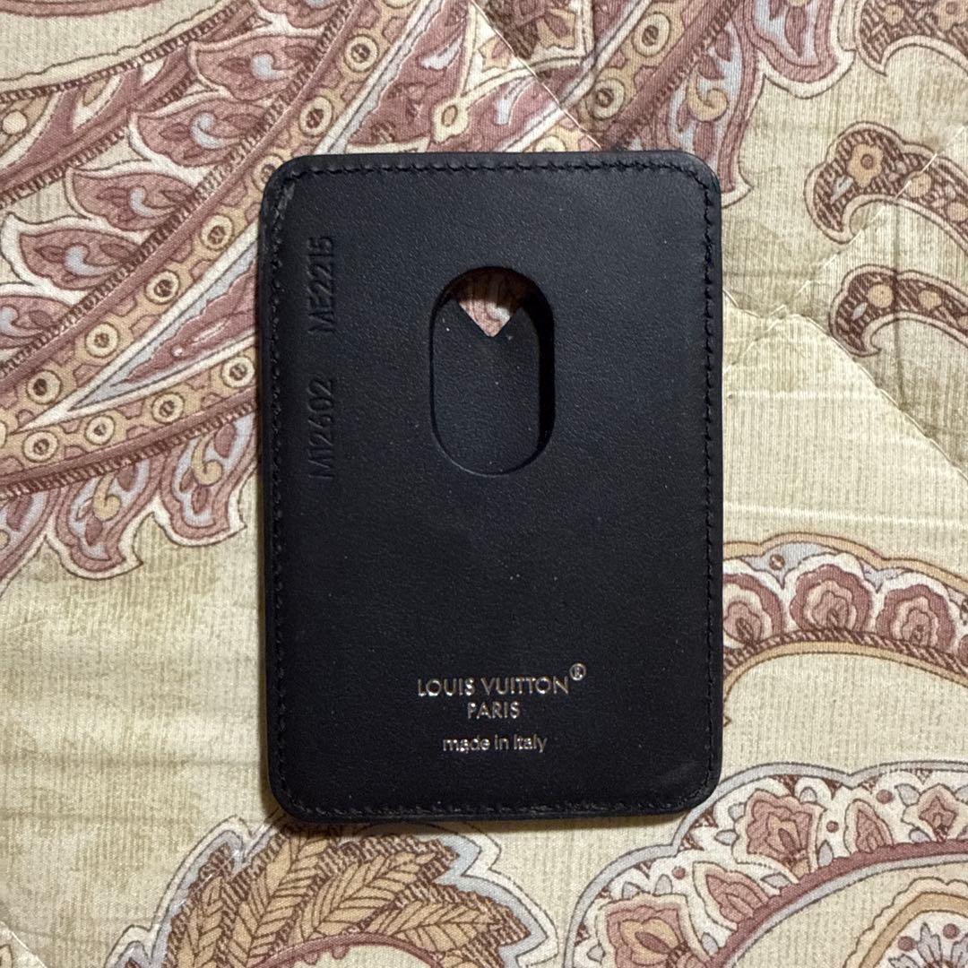 Louis Vuitton ブラック レザー カードケース