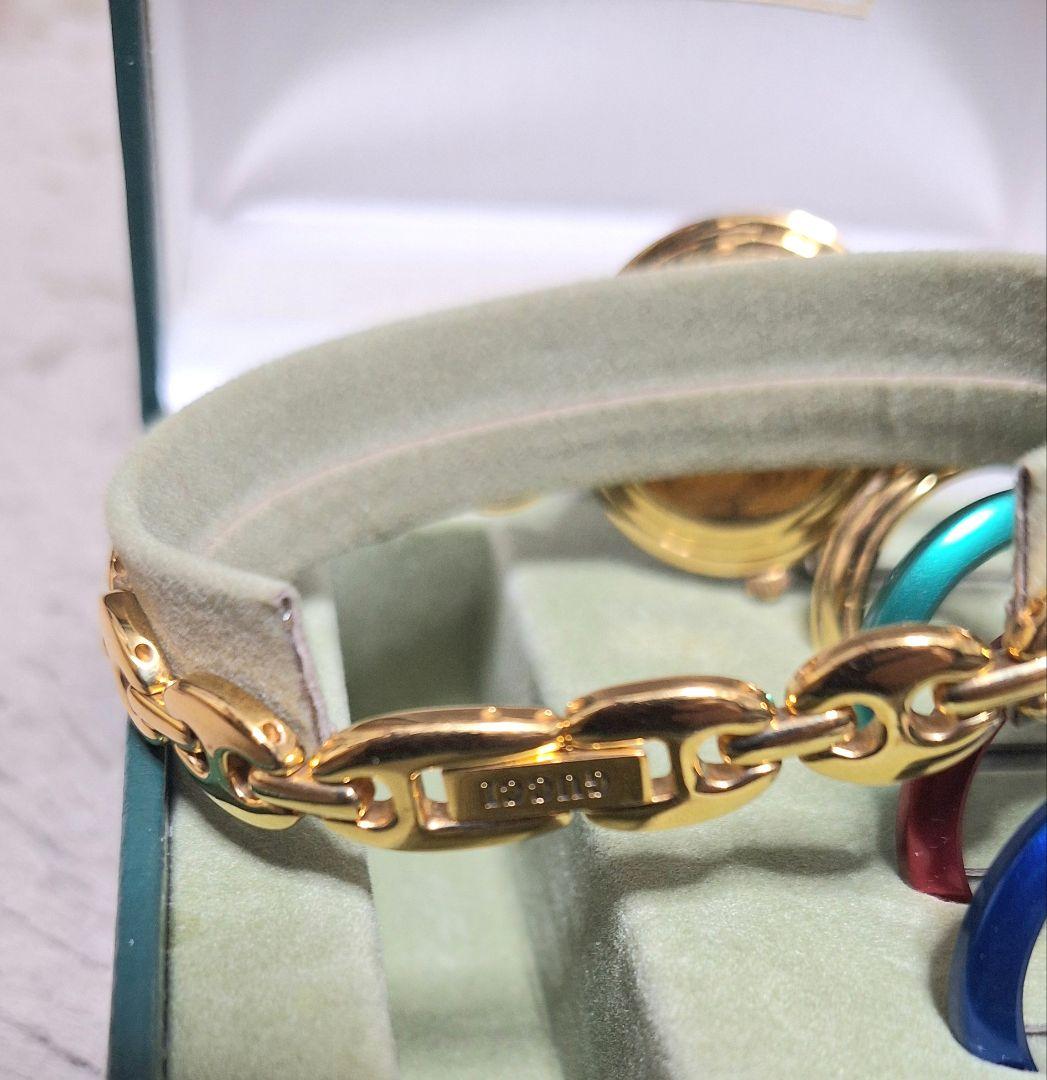 Gucci レディース 時計 カラーチェンジリング付き✳電池交換済