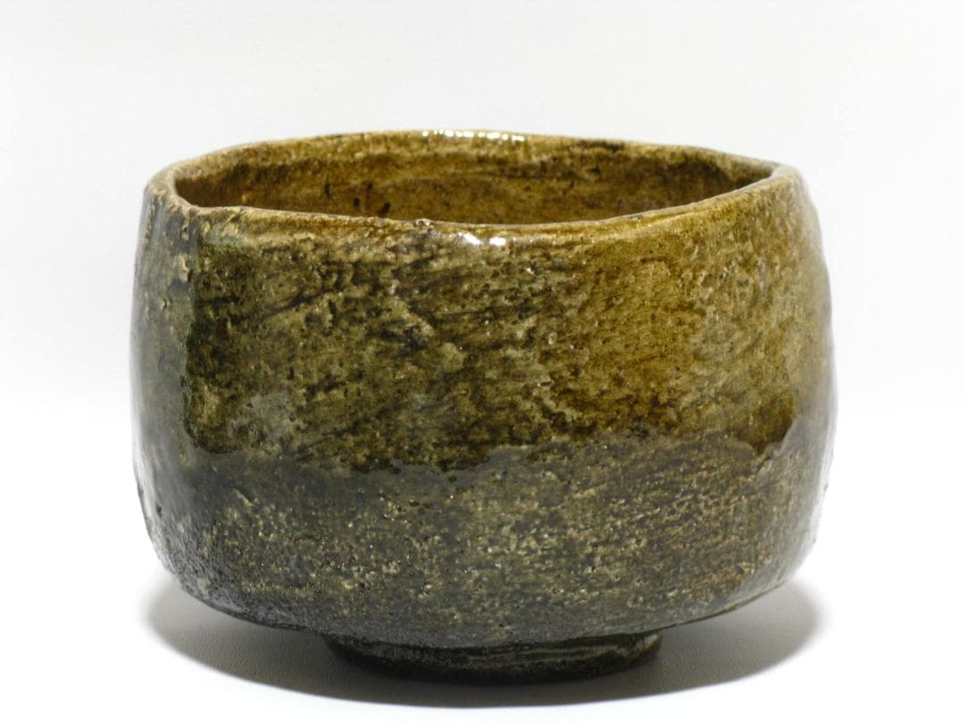 小森宗彬 作『飴釉 楽 茶碗』共箱 共布 父 小森松庵 小服茶碗 旅茶碗 茶道具