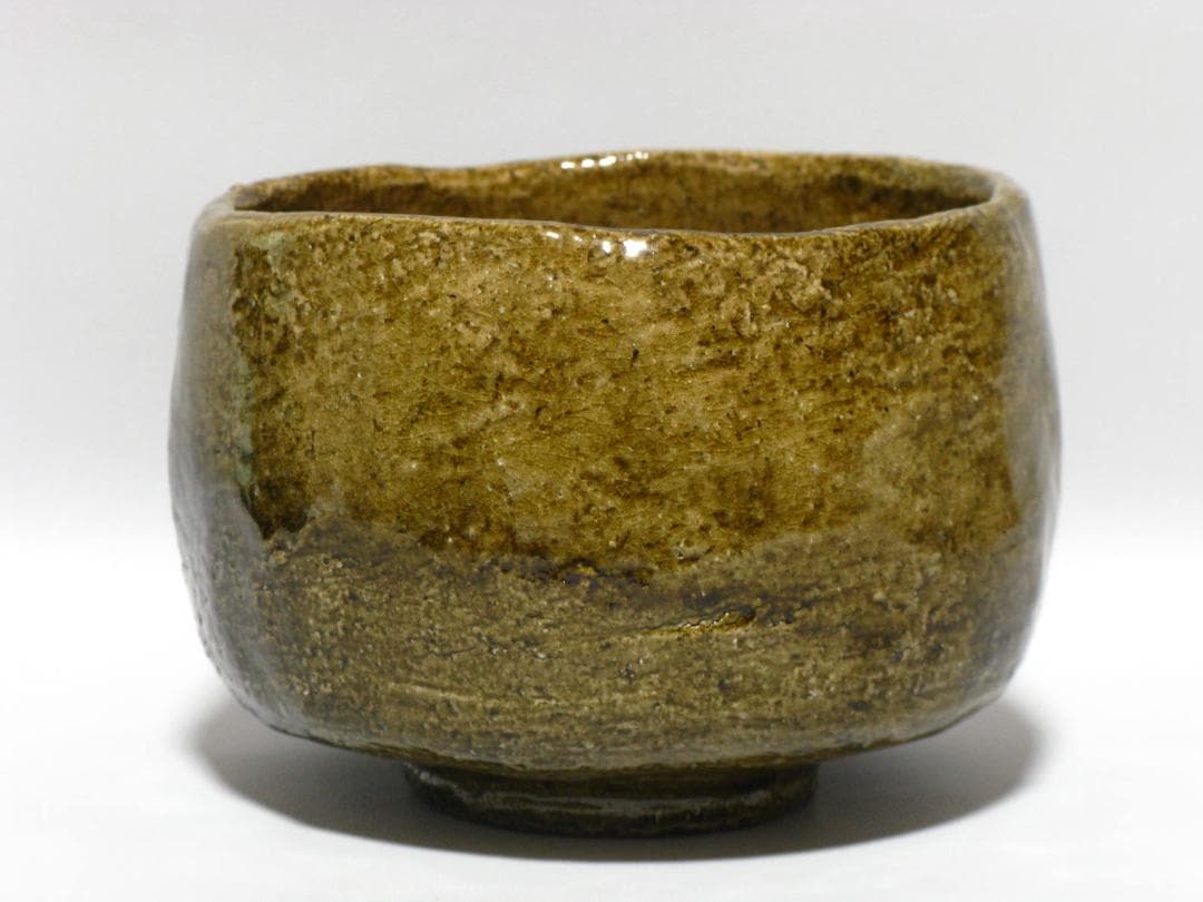 小森宗彬 作『飴釉 楽 茶碗』共箱 共布 父 小森松庵 小服茶碗 旅茶碗 茶道具