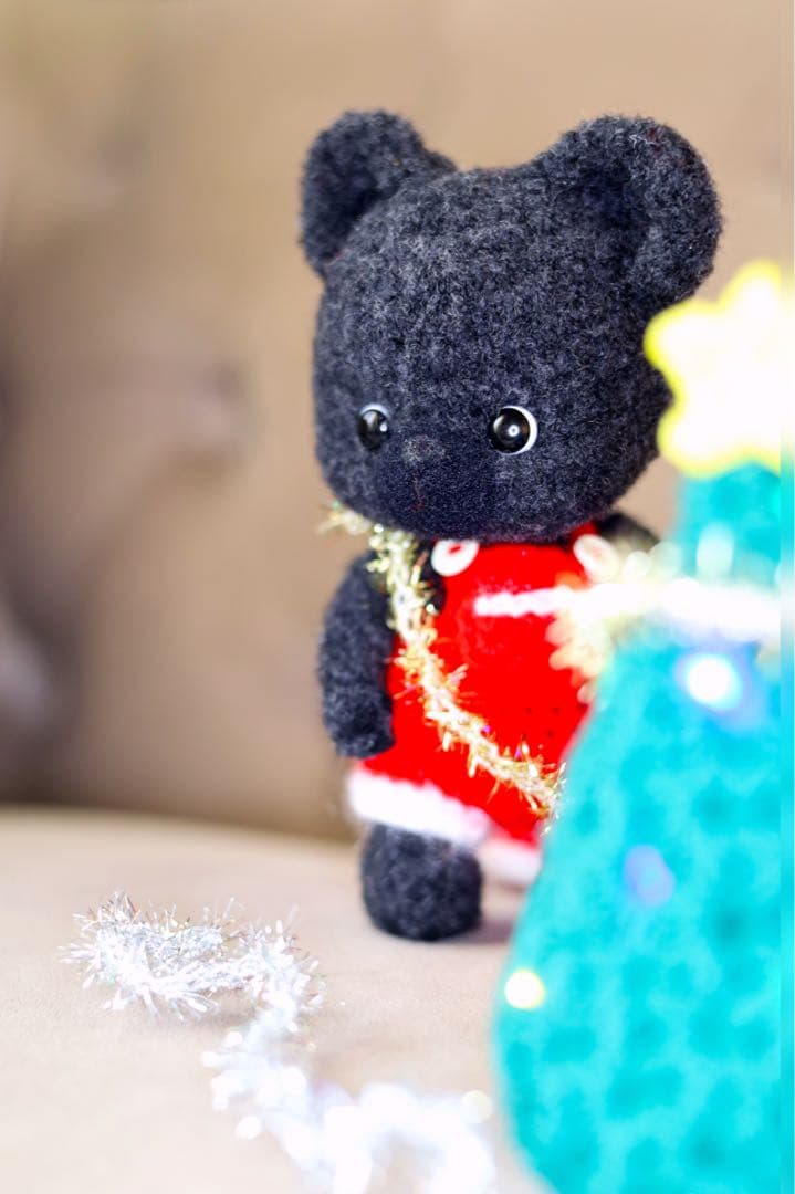 クリスマス ツリー 真っ黒クマ くまちゃん