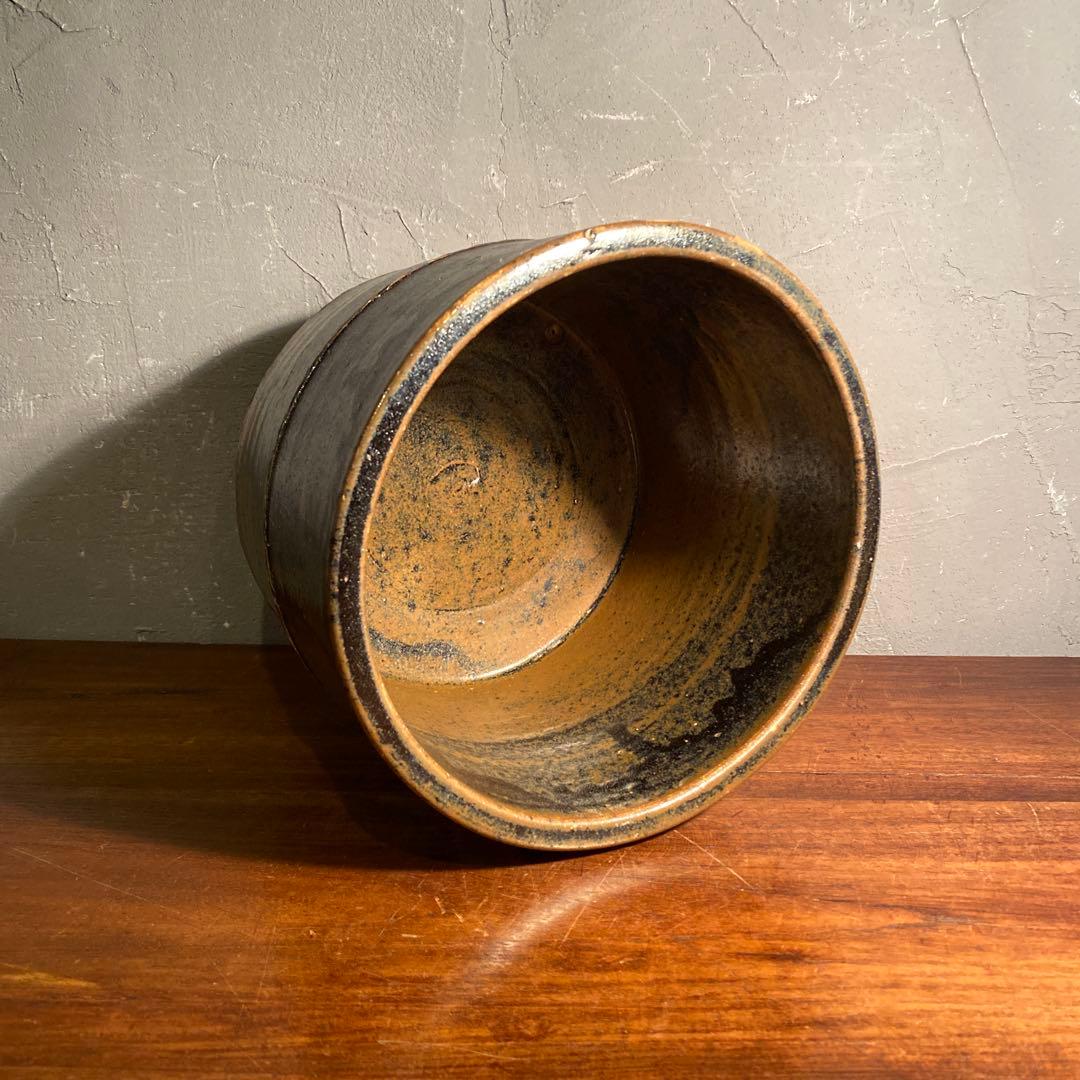 時代物 会津本郷焼 鰊鉢 焼き物 骨董品 古道具 花入 水盤 インテリア