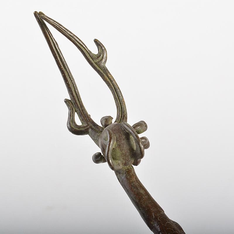 eyeknow74　金工名品　古銅宣徳銅　龍　筆架　置物　C　6941E