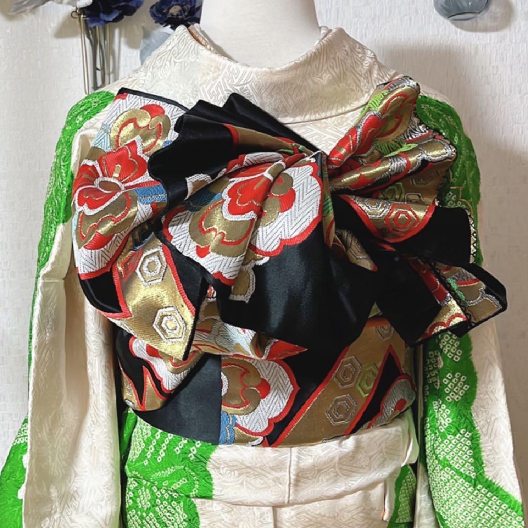 破格‼️明日21日(金)まで⏰最終価格となります‼️✨【高級 絞り中振袖５点セット】
