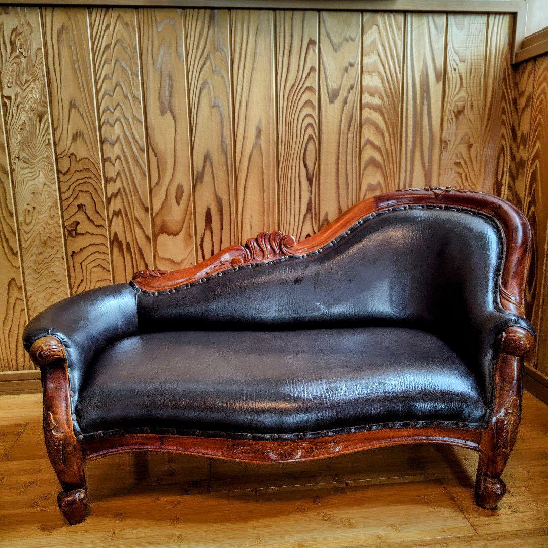 クラシックレザーソファ