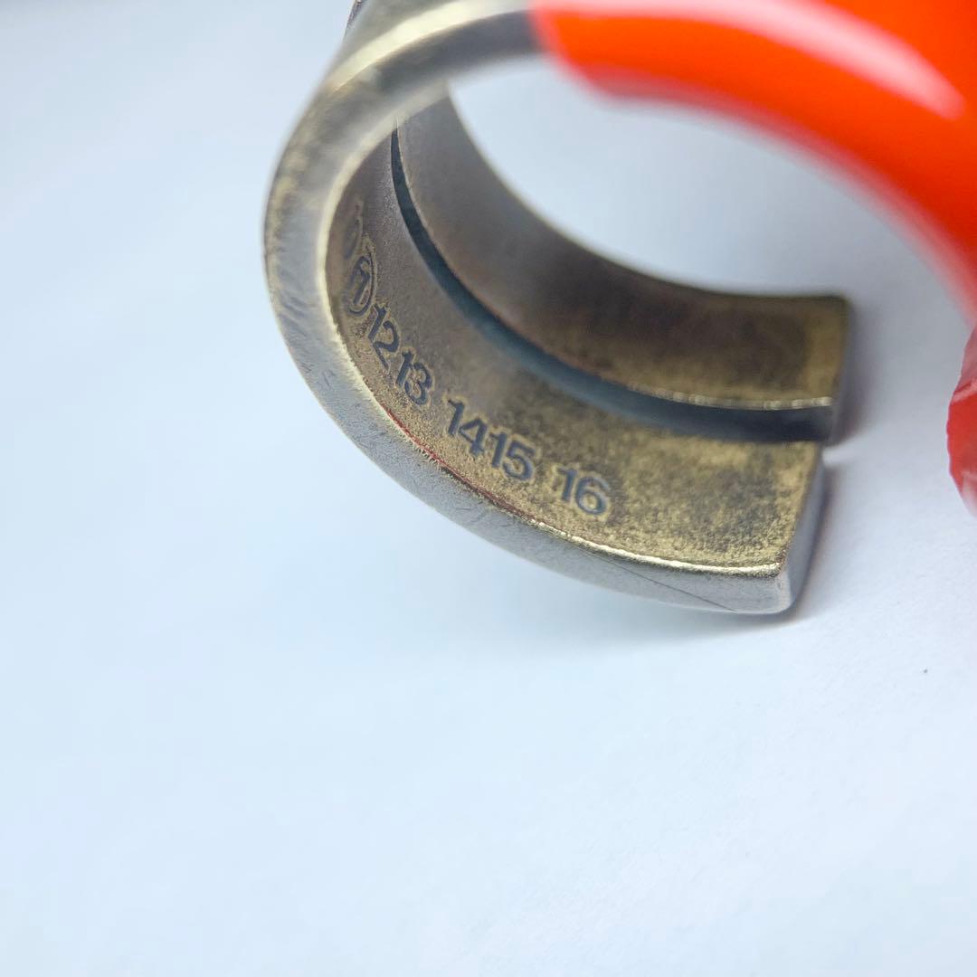 希少 2010AW メゾンマルタンマルジェラ マグネットリング 真鍮 20号相当