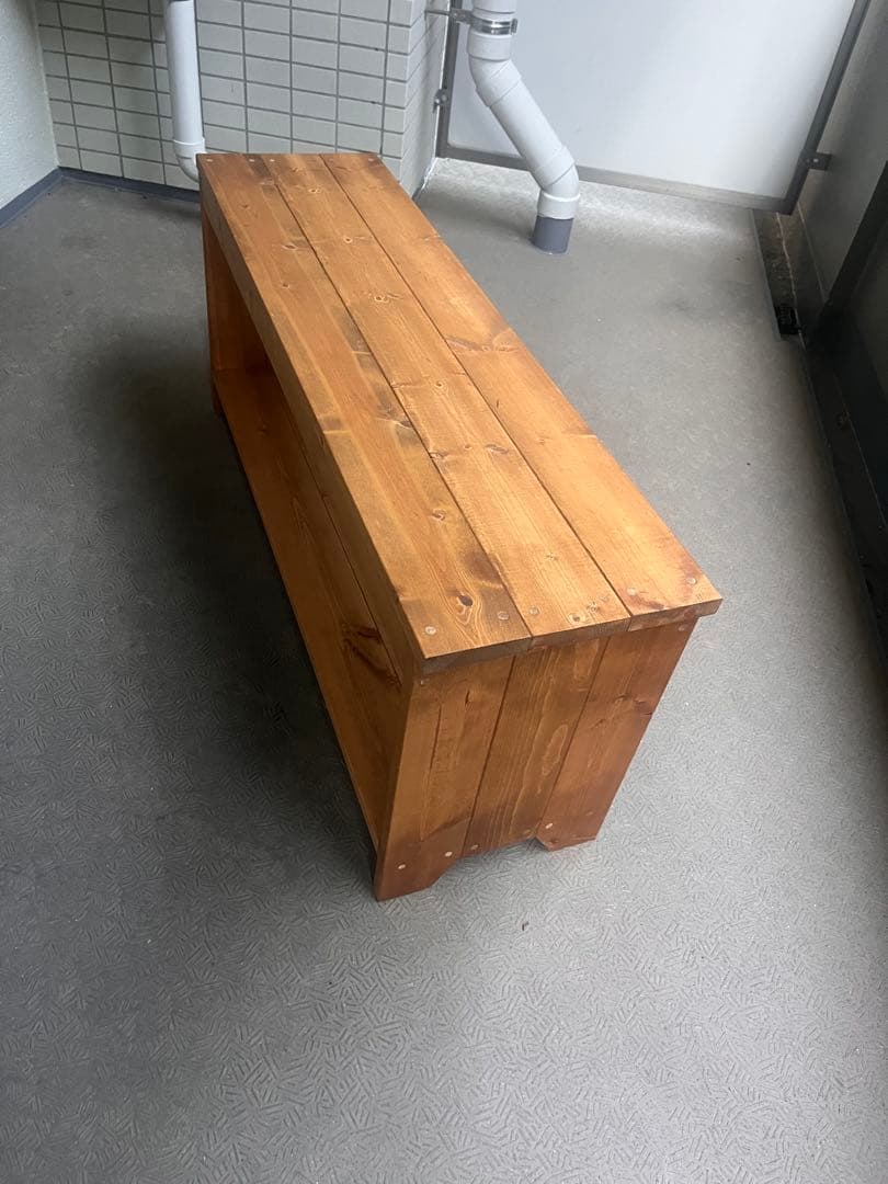 ハンドメイド家具　オープンシェルフ　木製シンプル棚