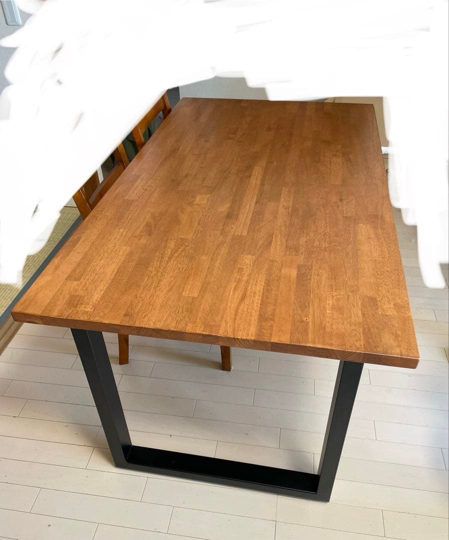 【美品】THE TABLE ラバーウッドチークブラウンkanademono