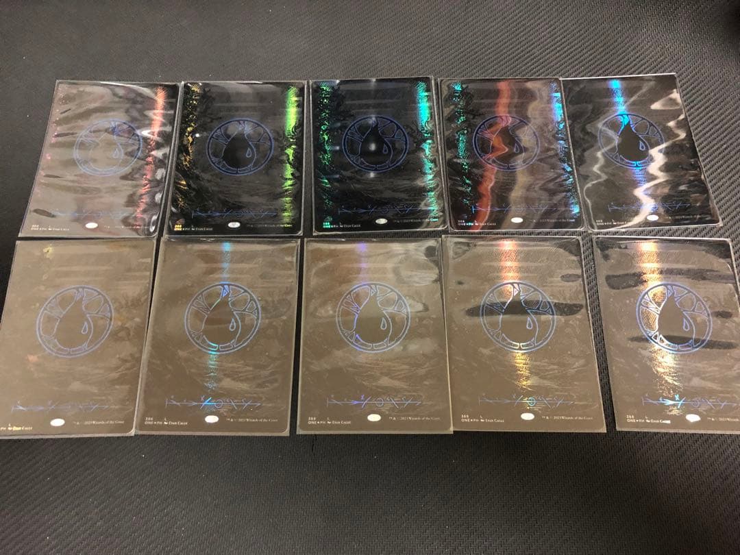 mtg オイルスリック土地　各種10枚セット＋おまけ2枚