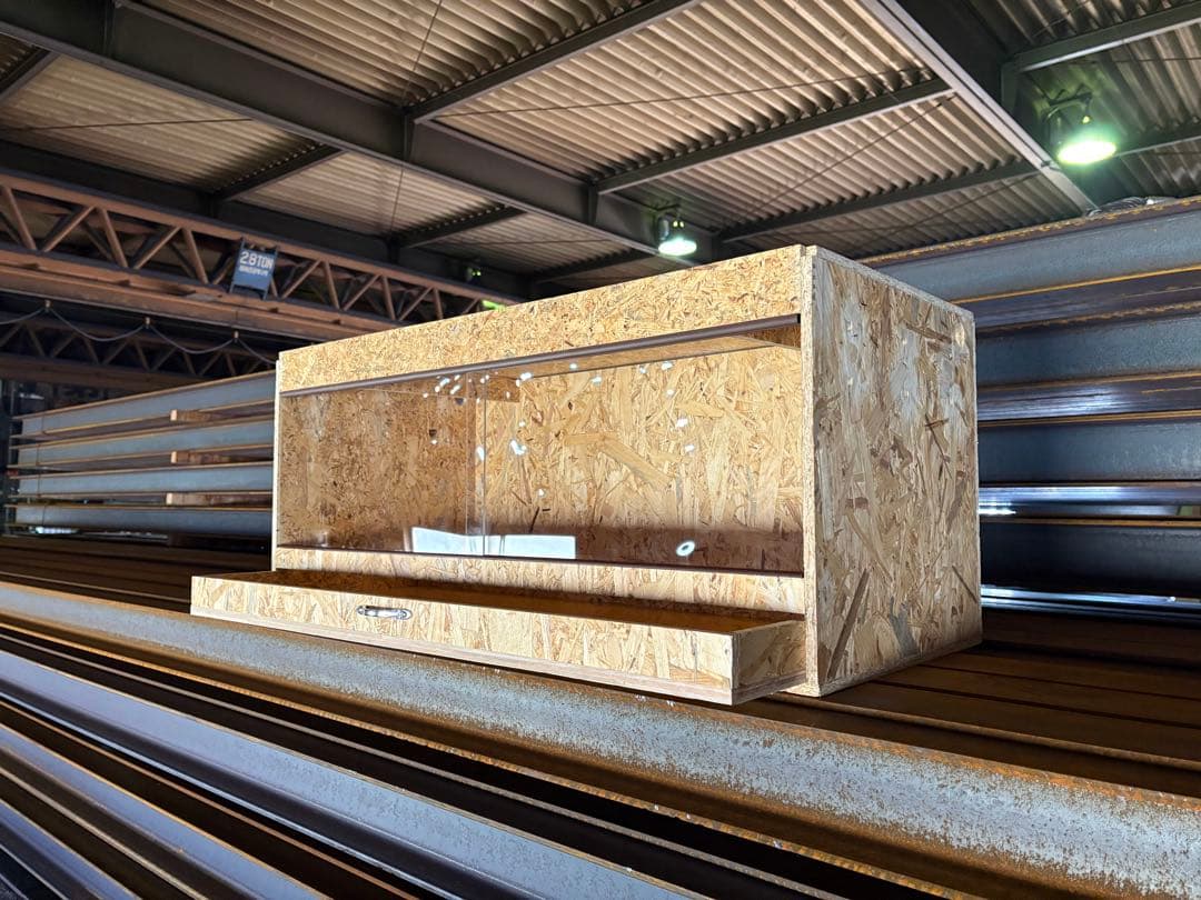 pepe904040 引き出しタイプ天板金網スライドロックレールブラウン