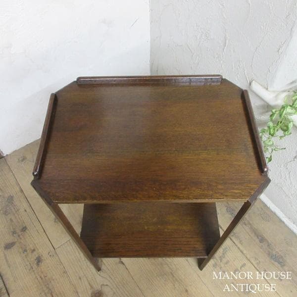 イギリス アンティーク 家具 ブックテーブル サイドテーブル 本棚 6482d