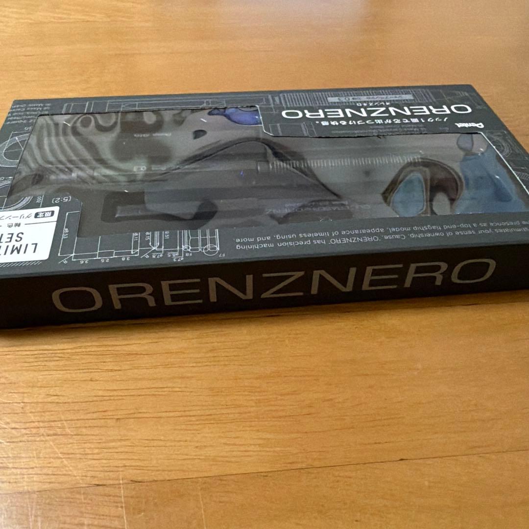 新品 限定 ぺんてる シャーペン オレンズネロ 0.3mm グリーンブラック