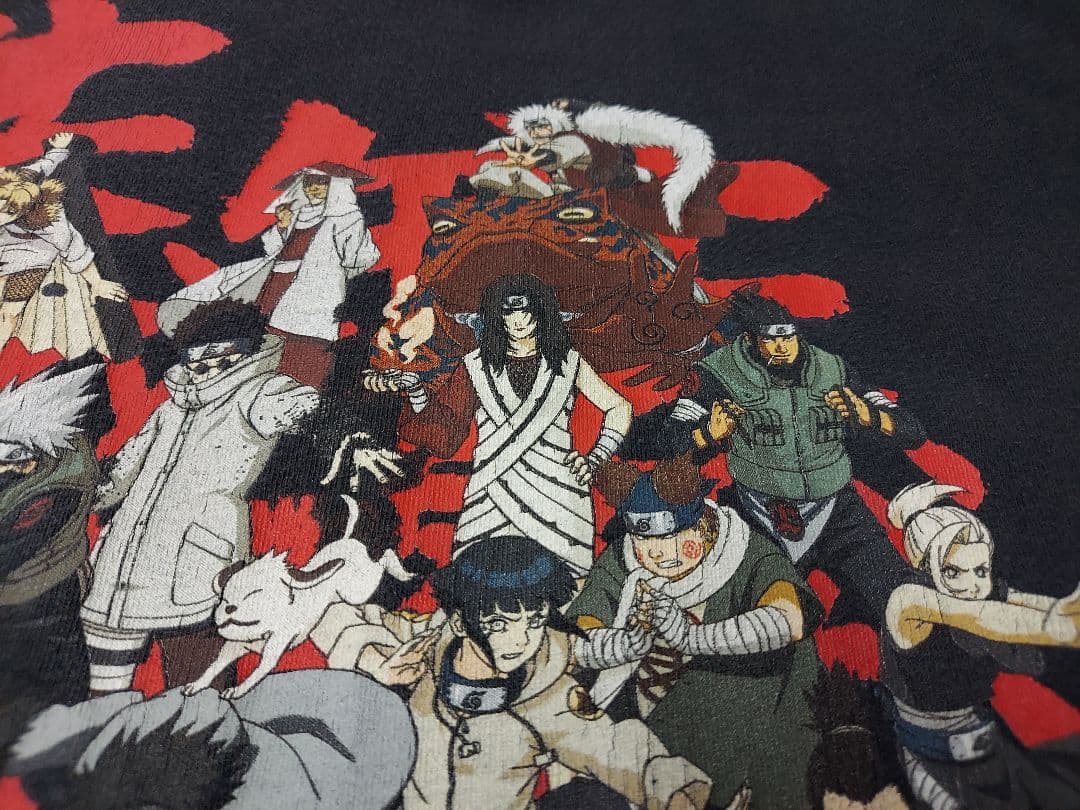 は*と様 00s NARUTO 全員集合 Tシャツ ナルト アニメ XL 海外