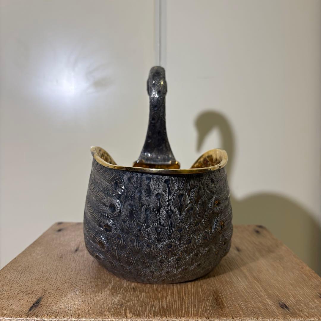 工芸品 MEXICO TANE SILVER 925 VINTAGE SWAN BOWL